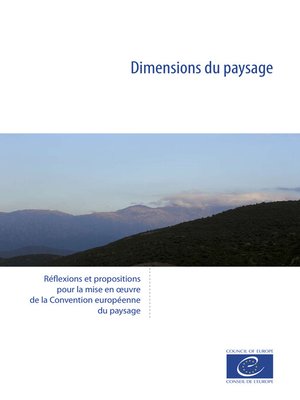 cover image of Dimensions du paysage